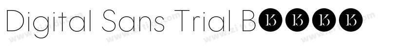 Digital Sans Trial B字体转换